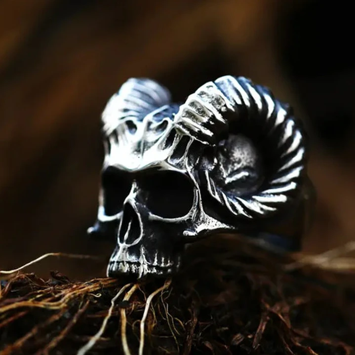 Anillo Hell Skull, Acero Inoxidable, Unisex 8