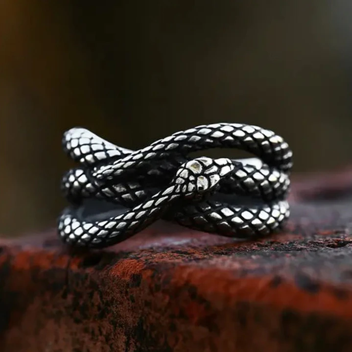 Anillo Serpiente Kundalini, Acero Inoxidable, Unisex 2