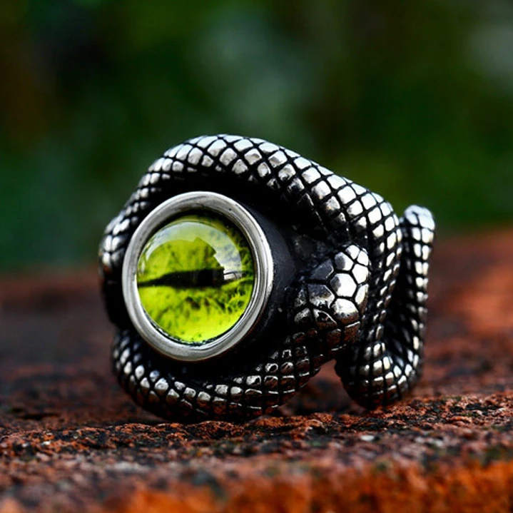 Anillo Snake And Eye, Acero Inoxidable, Unisex 2