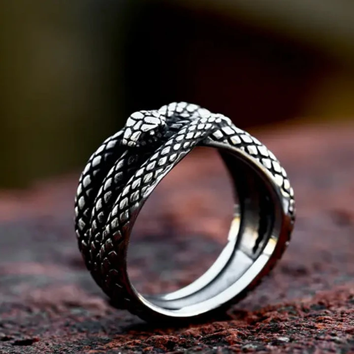 Anillo Serpiente Kundalini, Acero Inoxidable, Unisex 4