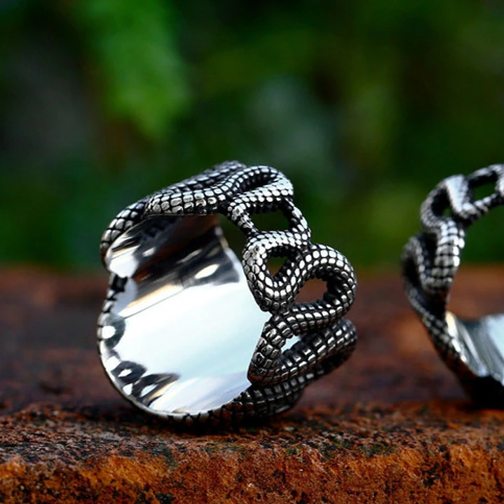 Anillo Snake And Eye, Acero Inoxidable, Unisex 4