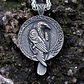 Collar Cuervo Vikingo, Acero Inoxidable, Unisex - Miniatura 3