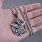 Collar Vikingo Mjölnir Cuervos De Odín, Acero Inox., Hombre - Miniatura 4
