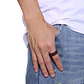Anillo Black And Red, Spinner Giratorio, Acero Inoxidable - Miniatura 2