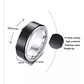Anillo Spinner Giratorio Black And Silver, Acero Inoxidable - Miniatura 3