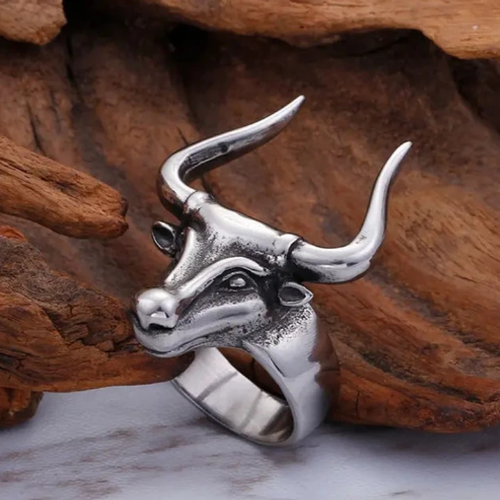 Anillo Power Bull, Acero Inoxidable, Hombre 2