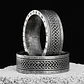 Anillo Aslaug Nudo Y Runas, Acero Inoxidable, Unisex - Miniatura 4