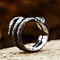 Anillo Serpiente Amaru, Acero Inoxidable, Unisex - Miniatura 7