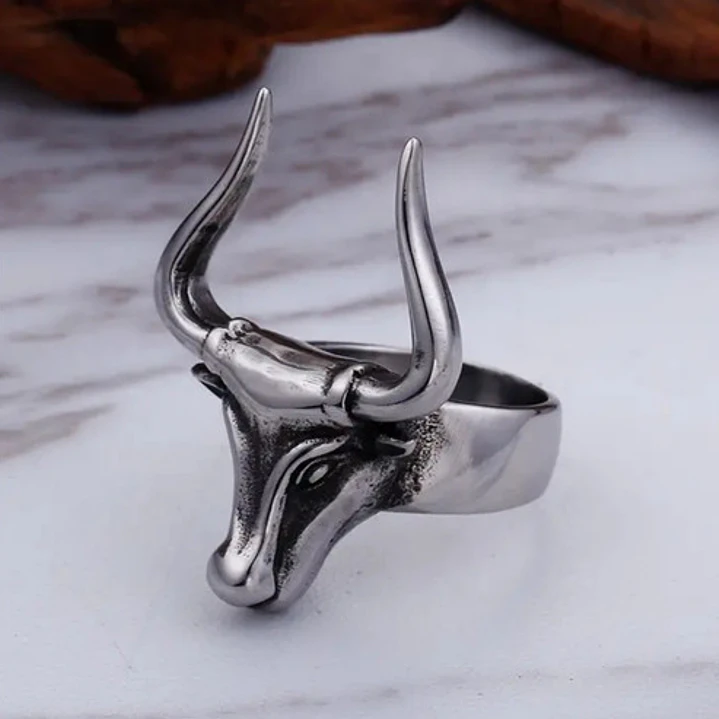 Anillo Power Bull, Acero Inoxidable, Hombre 5