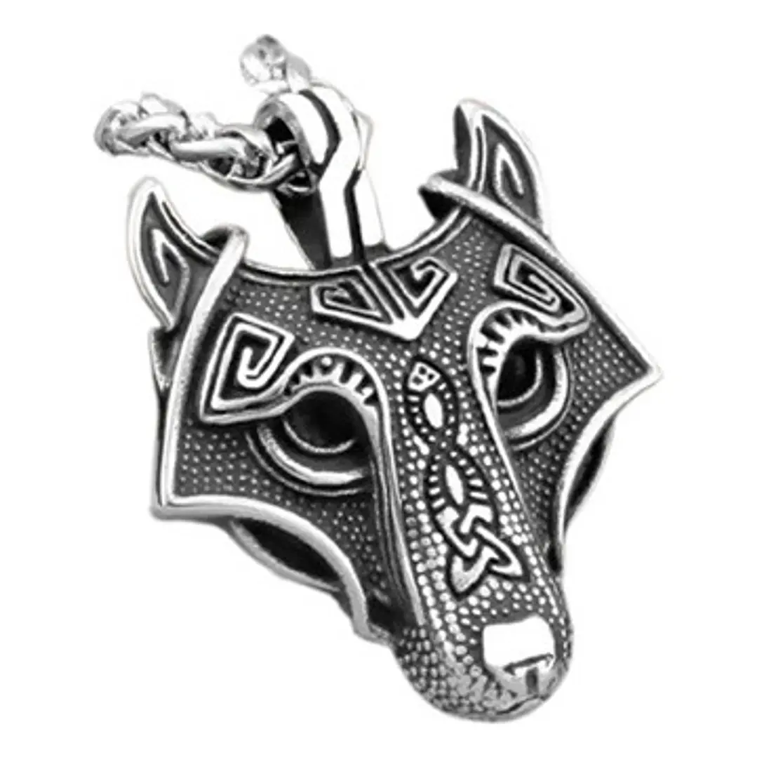 Collar Vikingo Fenrir, Acero Inoxidable, Unisex 1