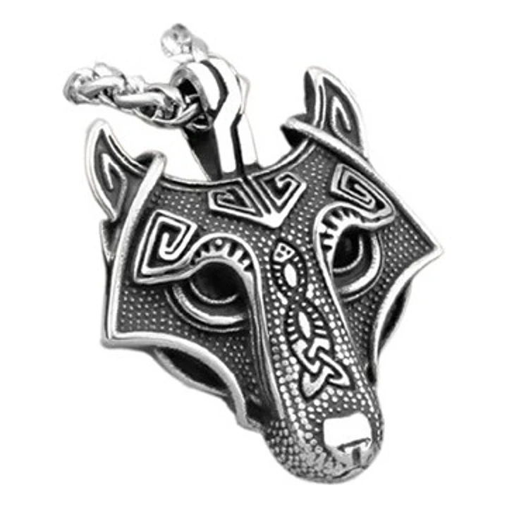 Collar Vikingo Fenrir, Acero Inoxidable, Unisex 1