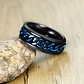 Anillo Blue Chain, Acero Inoxidable, Unisex - Miniatura 2