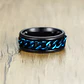 Anillo Blue Chain, Acero Inoxidable, Unisex - Miniatura 3