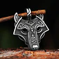 Collar Vikingo Fenrir, Acero Inoxidable, Unisex - Miniatura 4