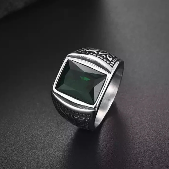 Anillo Nápoles Green, Acero Inoxidable, Hombre 3