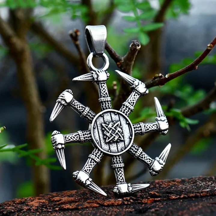Collar Vikingo Kolovrat, Acero Inoxidable, Unisex 3