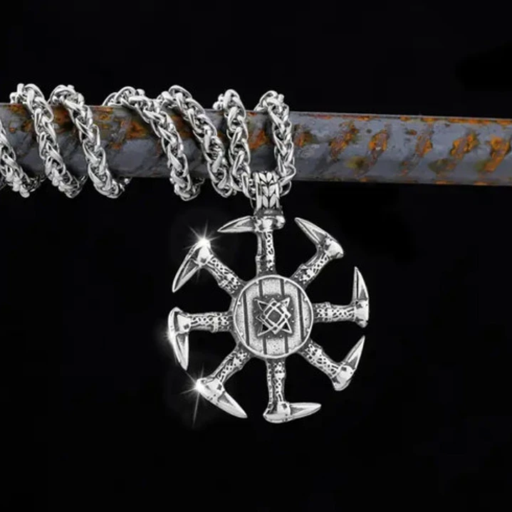 Collar Vikingo Kolovrat, Acero Inoxidable, Unisex 4