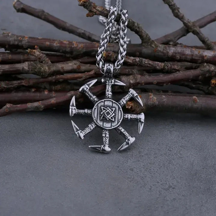 Collar Vikingo Kolovrat, Acero Inoxidable, Unisex 6