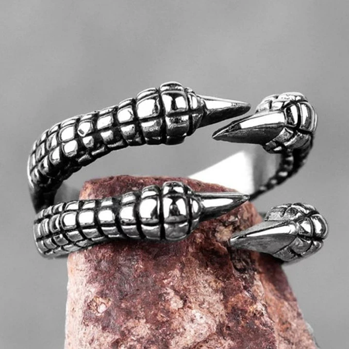 Anillo Garra De Dragón, Acero Inoxidable, Unisex 3