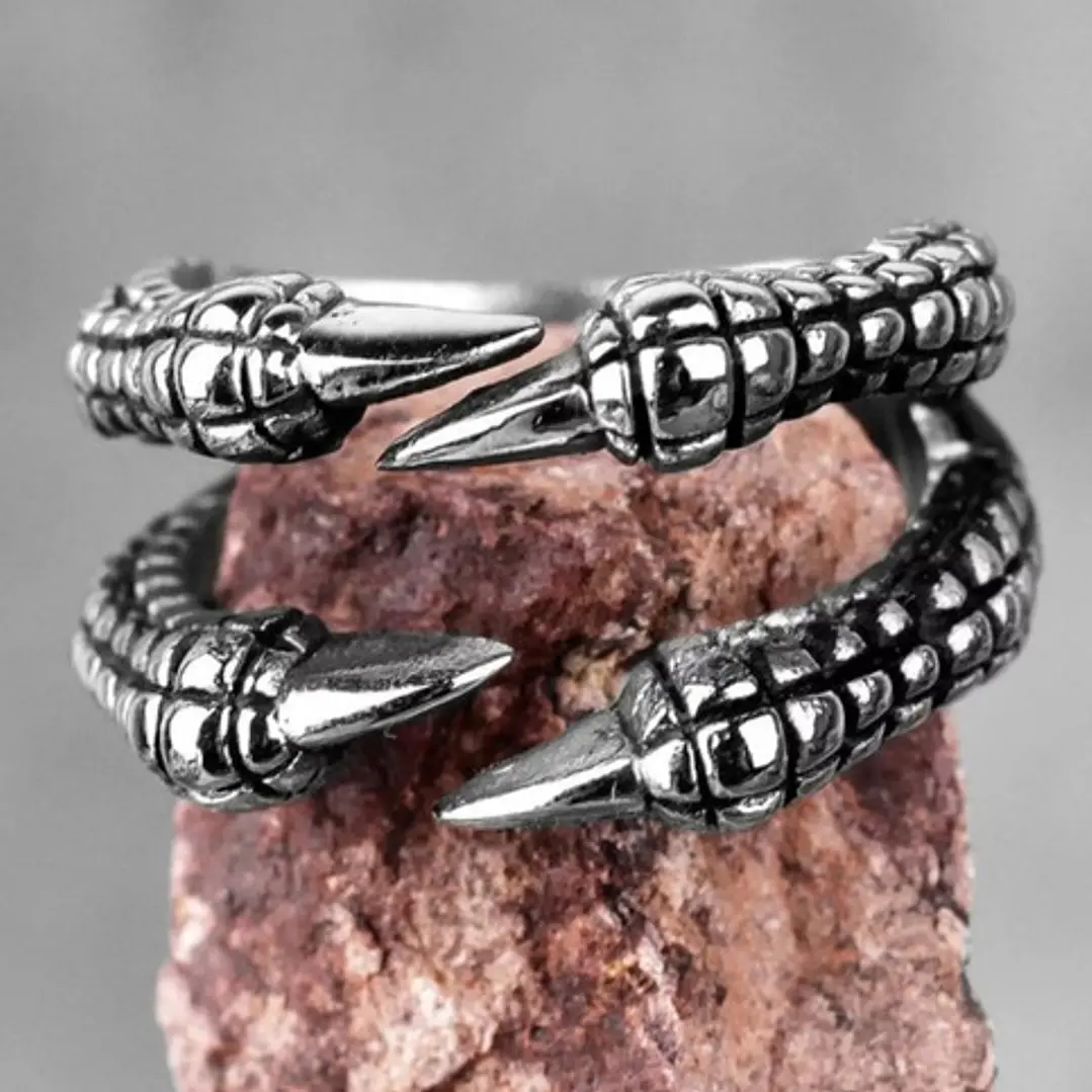 Anillo Garra De Dragón, Acero Inoxidable, Unisex 4