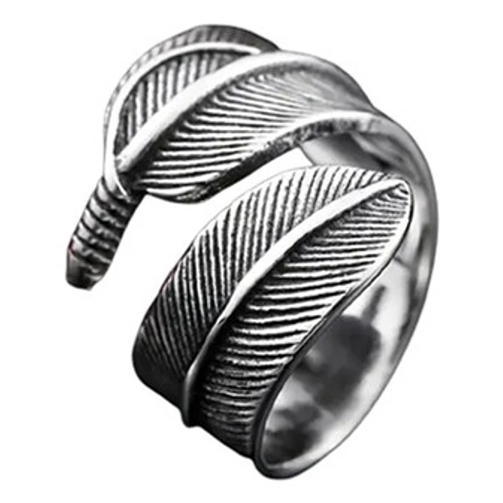 Anillo Big Plume, Acero Inoxidable, Hombre 1