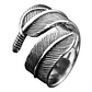 Anillo Big Plume, Acero Inoxidable, Hombre - Miniatura 1