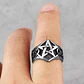 Anillo Pentagrama Clásico, Acero Inoxidable, Unisex - Miniatura 2