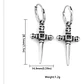 Aros Cross Three Skulls, Oreja Con Perforación, Acero Inox. - Miniatura 6