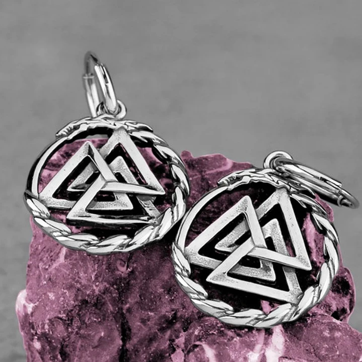 Aros Vikingos Valknut Dragón, Acero Inoxidable 4