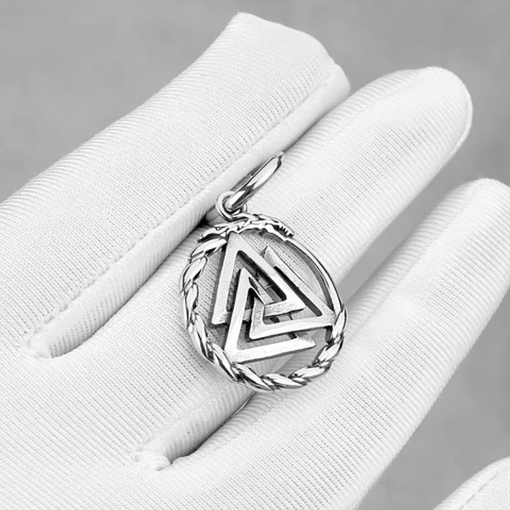 Aros Vikingos Valknut Dragón, Acero Inoxidable 6