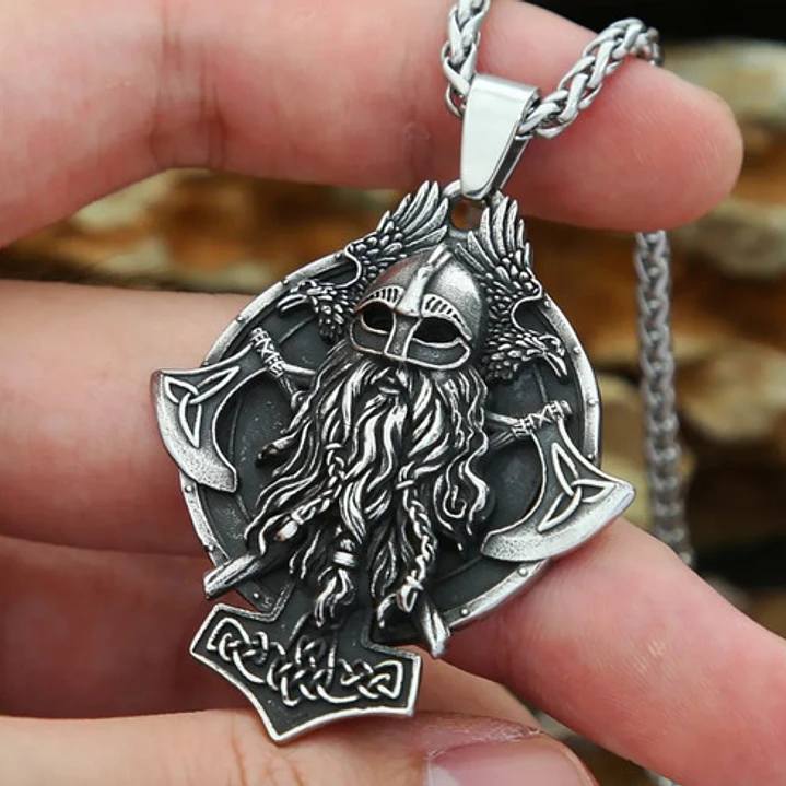 Collar Guerrero Vikingo Torstein, Acero Inoxidable, Hombre 4