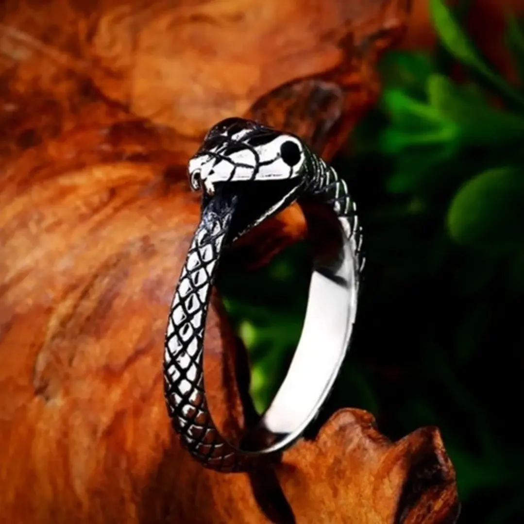 Anillo Viking Snake, Acero Inoxidable, Unisex 2