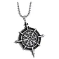 Collar Vikingo Vegvísir, Acero Inoxidable, Unisex - Miniatura 1