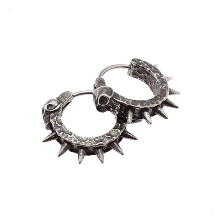 Aros Piercing Punk Rock Calavera, Acero Inoxidable, Unisex 1