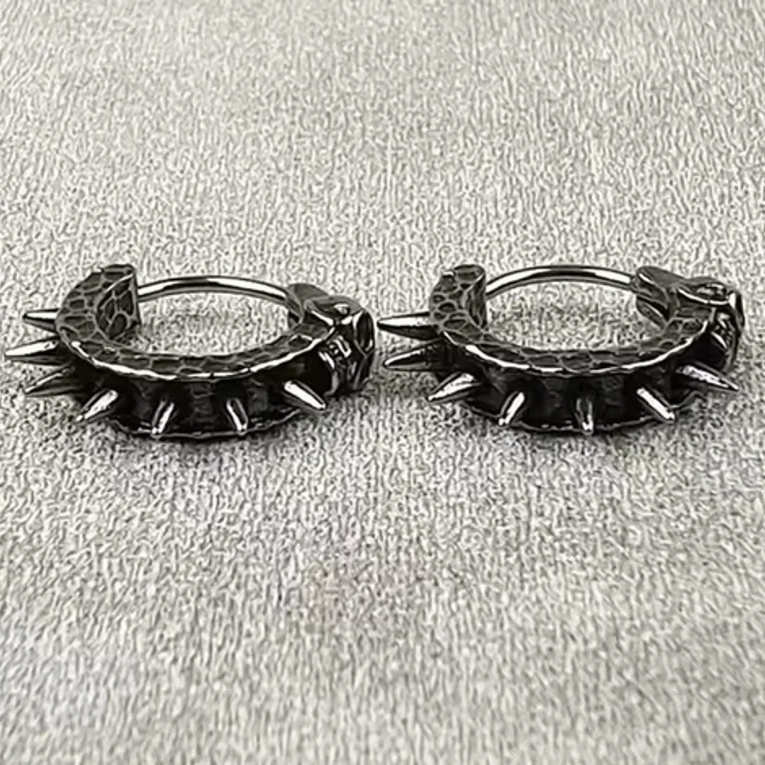 Aros Piercing Punk Rock Calavera, Acero Inoxidable, Unisex 4