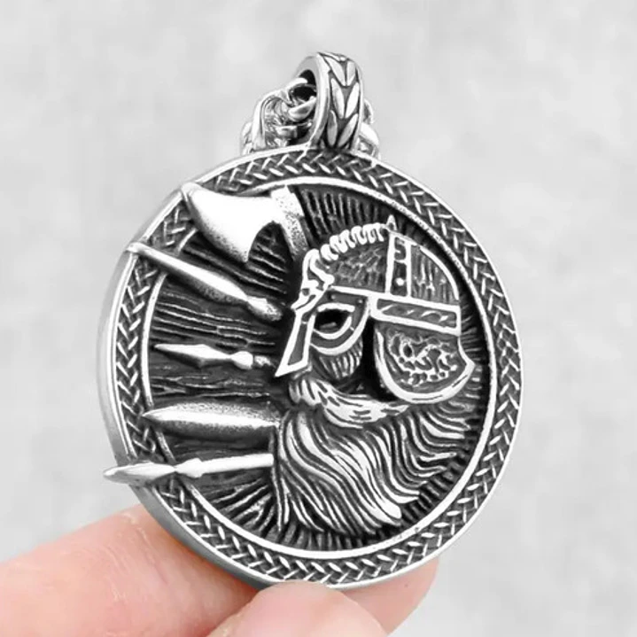 Collar Vikingo Guerrero-yggdrasil, Acero Inoxidable 2