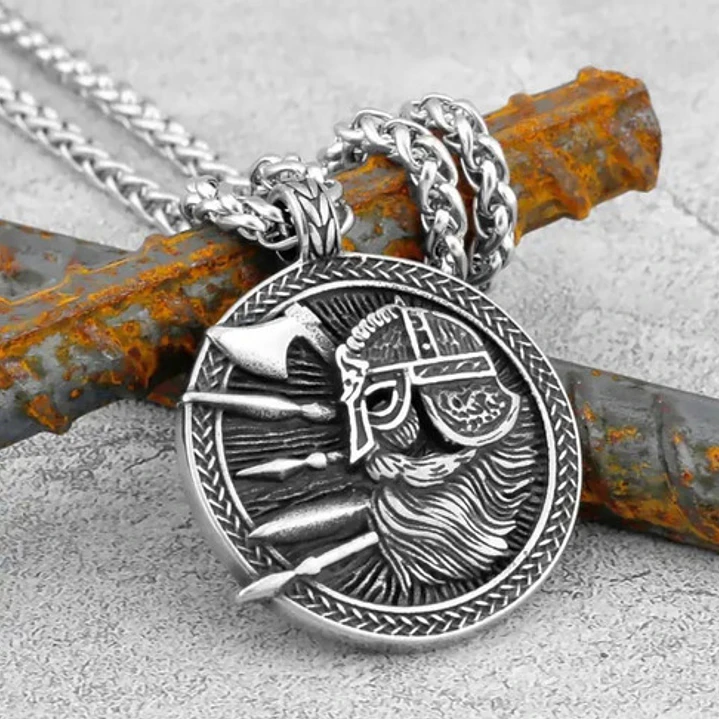 Collar Vikingo Guerrero-yggdrasil, Acero Inoxidable 3