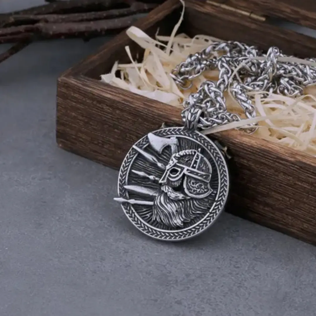 Collar Vikingo Guerrero-yggdrasil, Acero Inoxidable 5
