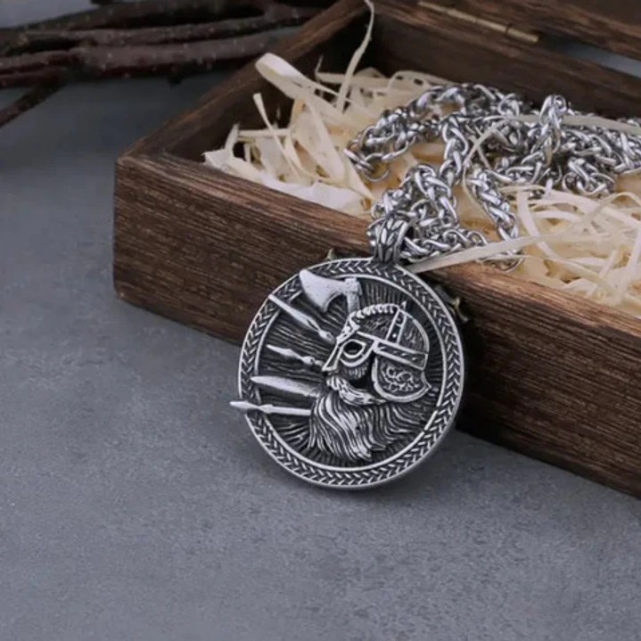 Collar Vikingo Guerrero-yggdrasil, Acero Inoxidable 5
