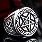Anillo Pentagrama, Acero Inoxidable, Hombre - Miniatura 2
