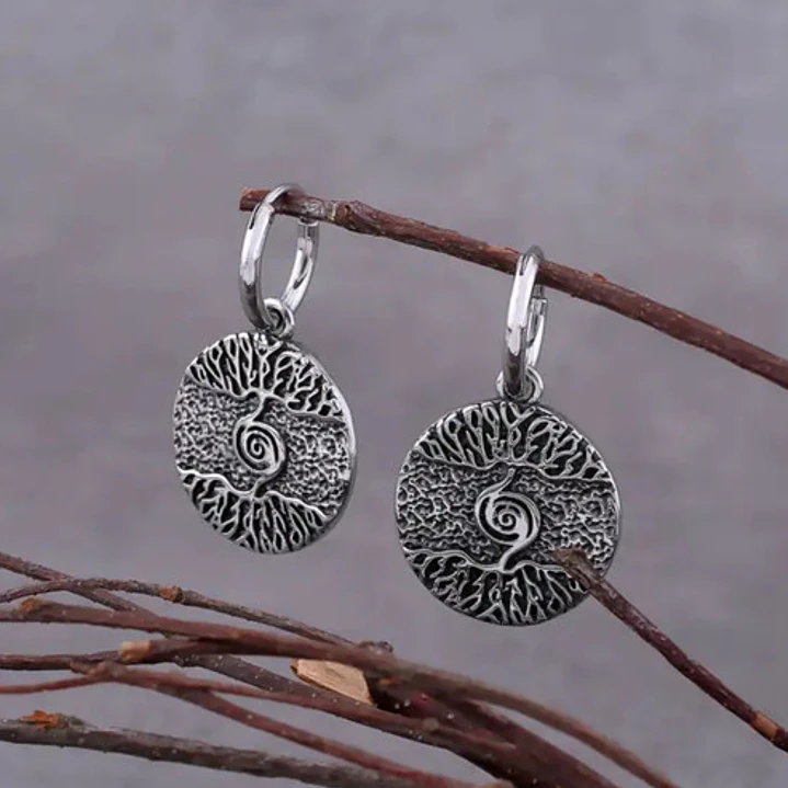 Aros Vikingos Árbol De La Vida O Yggdrasil, Acero Inoxidable 2
