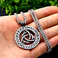 Collar Vikingo Nudo Celta Y Runas, Acero Inoxidable, Unisex - Miniatura 2