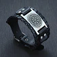 Pulsera Vikinga Vegvísir, Cuero Vegano Negro O Café - Miniatura 4