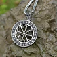 Collar Vikingo Vegvísir-runas, Acero Inoxidable, Unisex - Miniatura 3