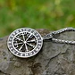 Collar Vikingo Vegvísir-runas, Acero Inoxidable, Unisex - Miniatura 4
