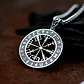 Collar Vikingo Vegvísir-runas, Acero Inoxidable, Unisex - Miniatura 5