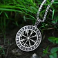 Collar Vikingo Vegvísir-runas, Acero Inoxidable, Unisex - Miniatura 6
