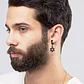 Aros Piercing Estrella De David, Oreja Con Perforación - Miniatura 2