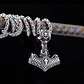 Collar Vikingo Mjölnir Valknut-flecha, Acero Inoxidable - Miniatura 9