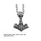 Collar Vikingo Mjölnir Valknut-flecha, Acero Inoxidable - Miniatura 10